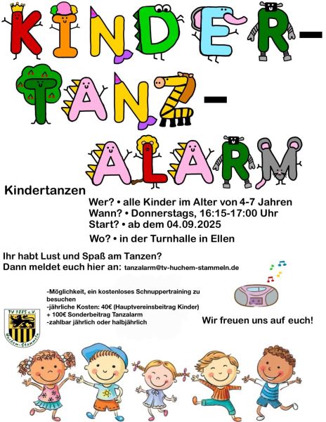 kindertanzalarm 2026