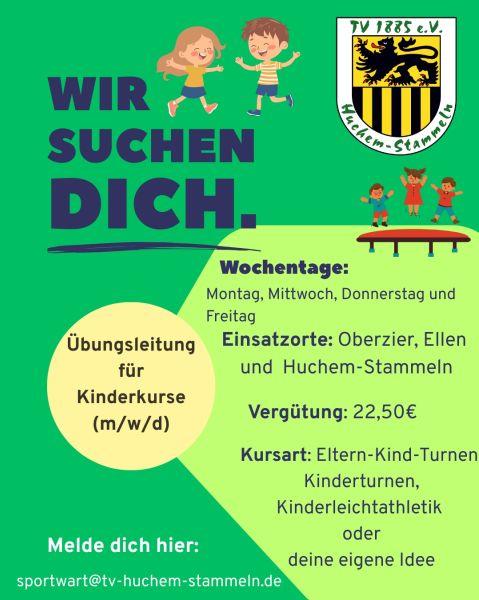 wir suchen dich kinderkurse